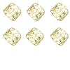 NJIEzhao 6-Pack Metal Openwork Napkin Rings view 1