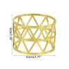 NJIEzhao 6-Pack Metal Openwork Napkin Rings view 2