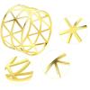 NJIEzhao 6-Pack Metal Openwork Napkin Rings view 3