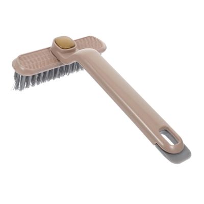 GRIRIW Multifunctional Rotating Cleaning Brush for Gas Stoves and Sinks, Brown