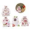 COLLBATH 4-Pack Linen Drawstring Gift Bags, 10 x 13 cm view 4