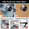Floor Protection Chair Mat, 70 x 80 cm, Scratch-Resistant, Non-Slip view 4