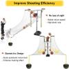 LXWKAI Basketball Return Attachment for Hoop with Net, Rotating Automatic Basketball Rebounder view 4