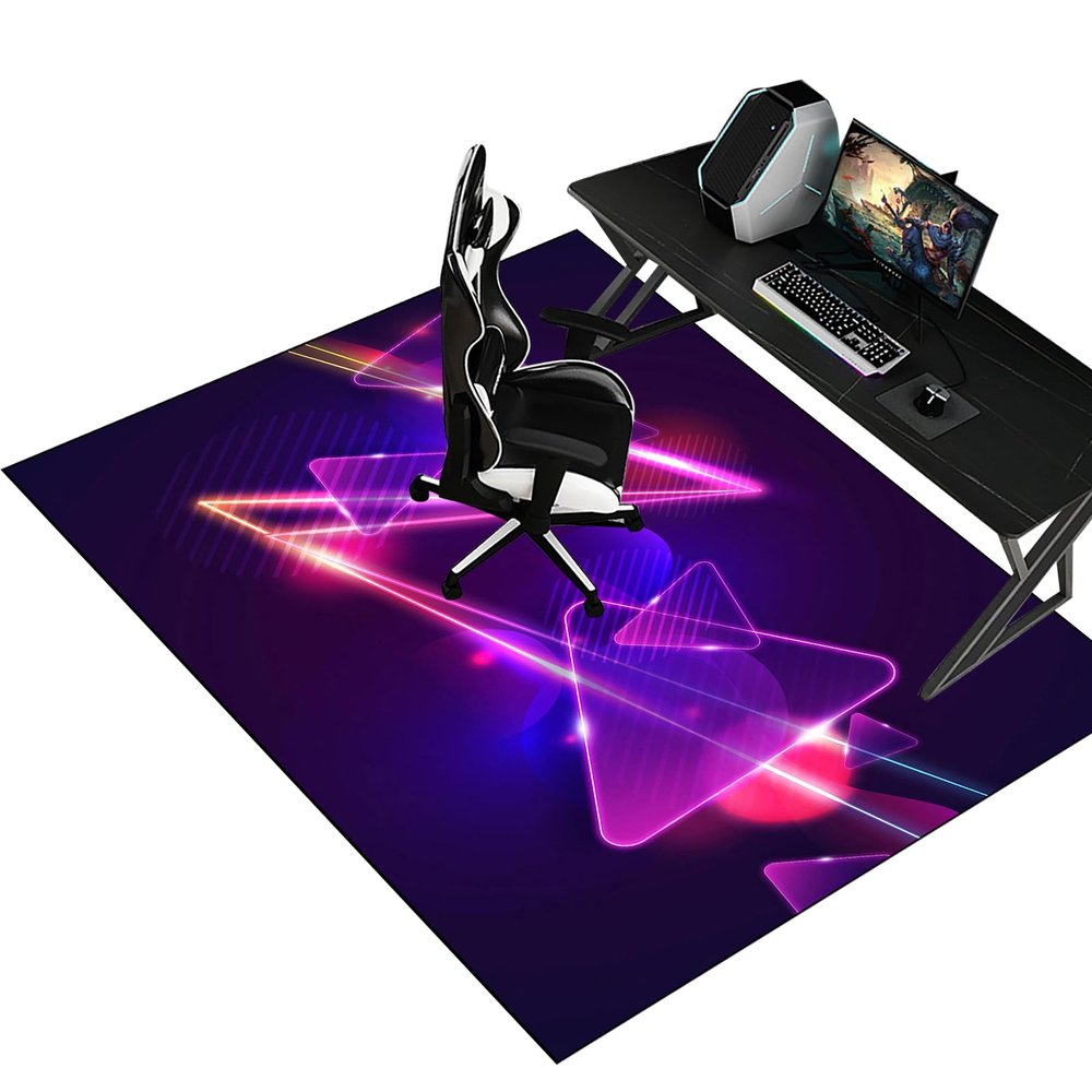 Fzamudng Floor Protection Mat for Hard Floors and Carpets, 120 x 140 cm