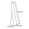 YZWZZXC 3 Garment Bags for Long Dresses and Wedding Gowns, Transparent, 51 x 24 x 10 in view 2