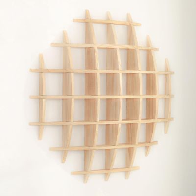 Vintage Solid Wood Wall-Mounted Tea Cup Holder