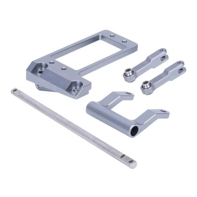 MGHGFYTAS Servo Mount with Hydraulic Steering Linkage for VP Capra F9 1/10 RC Crawler, Silver