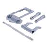 MGHGFYTAS Servo Mount with Hydraulic Steering Linkage for VP Capra F9 1/10 RC Crawler, Silver view 1