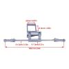 MGHGFYTAS Servo Mount with Hydraulic Steering Linkage for VP Capra F9 1/10 RC Crawler, Silver view 2