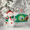 Guangpat Washington Flag Christmas Tree Ornament, American Football Souvenir, 2024 Acrylic Decoration view 3