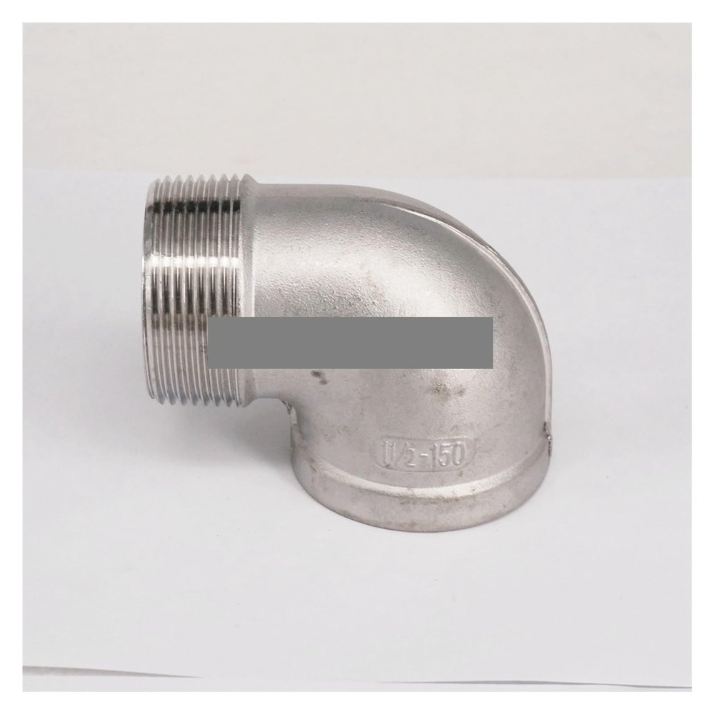 BKGWCSOR 1-1/2" BSP Female-to-Male 304 Stainless Steel 90-Degree Elbow Pipe Fitting for Water, Oil, and Air
