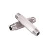 CZAOINCU 1-Piece High-Pressure Hex Long Nipple, 304 Stainless Steel, 1/8"–1/2" Male Thread (BSP1I2-L, 60 mm) view 1