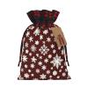 POEZJZW Snowflake Drawstring Gift Bags view 1