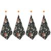QUEWIQR 4-Piece Hanging Hand Towels with Skull and Pirate Anchor Patterns view 1