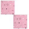 QUEWIQR 2-Pack Shells and Crabs Doodle Hanging Hand Towels view 3