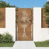 Juroupi Corten Steel Garden Gate, 105 x 180 cm, Tree Design view 1