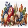 Gold Collection Autumn Harvest Cross-Stitch Kit, Counted Pattern, 57 x 21.5 cm view 1