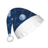 ZHONGSK Blue Volleyball Santa Hat for Adults view 2
