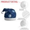 ZHONGSK Blue Volleyball Santa Hat for Adults view 4