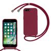 GoodcAcy Silicone Crossbody Phone Case with Strap for iPhone 6/6s Plus and iPhone 7/8 Plus, Red view 1