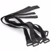 HXSZWJJ 10-Pack Black Reusable Self-Adhesive Nylon Cable Ties with Hook-and-Loop Closure, 45/60/80/100 cm, 2 cm Wide (2 x 80) view 1