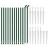 Home Garden Chain-Link Fence with Ground Spike Anchors, Green, 1 x 25 m view 3