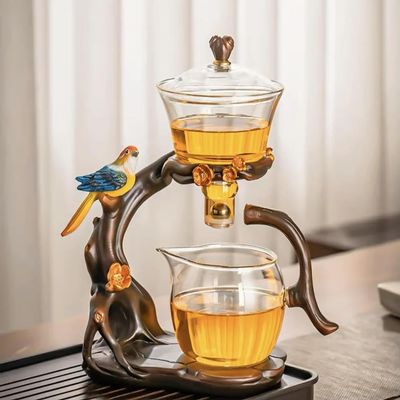 ROCILA Glass Semi-Automatic Magnetic Teapot and Tea Set