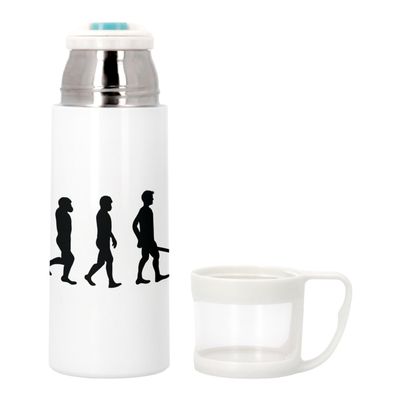 Evolution Slackline Sport Athlete Stainless Steel Thermos Bottle with Integrated Cup, 350 ml