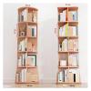 HEIDOUOZ 5-Tier Rotating Bookshelf, Stackable Corner Organizer view 3