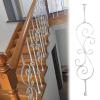Metal Stair Spindles and Balusters, Double-Basket Design, Easy to Install, Includes Screws and Shims, 1/3/5/10 Pieces view 1