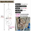 Metal Stair Spindles and Balusters, Double-Basket Design, Easy to Install, Includes Screws and Shims, 1/3/5/10 Pieces view 3