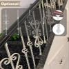 Metal Stair Spindles and Balusters, Double-Basket Design, Easy to Install, Includes Screws and Shims, 1/3/5/10 Pieces view 4