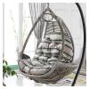 Outdoor Rattan Egg Hammock Chair with Cushions view 1