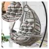 Outdoor Rattan Egg Hammock Chair with Cushions view 2