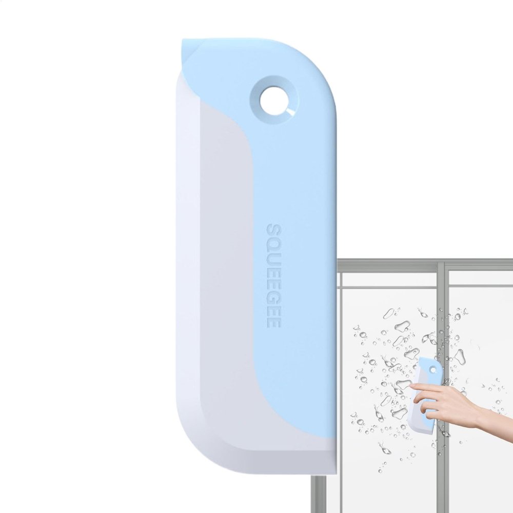Silicone Squeegee for Mirrors, Glass, Sinks, Showers, and Car Windows