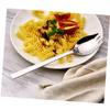 CIYODO 304 Stainless Steel Salad Serving Spoons with Long Handles, 6-Piece, Silver view 3