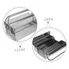 KONTONTY Reusable Tool Box with Handle, Wear-Resistant Stainless Steel Storage Box for Home and Garage view 3