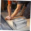 KONTONTY Reusable Tool Box with Handle, Wear-Resistant Stainless Steel Storage Box for Home and Garage view 4