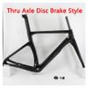 DUOCAI NK1K 700C Full-Carbon Disc Brake Road Bike Frame Set, Gloss, Size L view 2