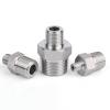 1/8 in, 1/4 in, 3/8 in, 1/2 in, 3/4 in BSPT Male to M8, M10, M12, M14, M16, M18, M20 Reducer, 304 Stainless Steel Hex Nipple High-Pressure Pipe Fitting (BSP 1/2 to M16 x 1.5) view 2