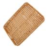 Large Plastic Storage Tray, Rattan Look, 40 × 30 × 4.5 cm view 1