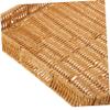 Large Plastic Storage Tray, Rattan Look, 40 × 30 × 4.5 cm view 3