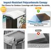 Transparent Aluminum Alloy Door Canopy, 60 x 420 cm view 2