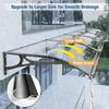 Transparent Aluminum Alloy Door Canopy, 60 x 420 cm view 3