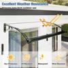 Transparent Aluminum Alloy Door Canopy, 60 x 420 cm view 4