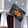 Tapestry Home Decor Flag, Hawaii Flag with Tropical Floral Print, Includes Four Washers view 4