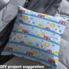 Loussiesd Cartoon Cars Fabric, 460 x 150 cm, Blue Car Theme view 4
