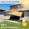 Conservatory Cover, No-Drill Balcony Privacy Screen, UV-Resistant, Weatherproof, Sand Yellow, 1.5 x 8 m view 2