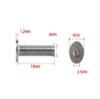 10 Thin Flat-Head Hex Socket Screws, 304 Stainless Steel, M4 × 18 view 2