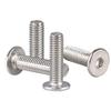 10 Thin Flat-Head Hex Socket Screws, 304 Stainless Steel, M4 × 18 view 4
